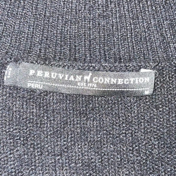 Peruvian Connection Button Up Cardigan Sweater with Pockets Size Medium - Picture 2 of 7